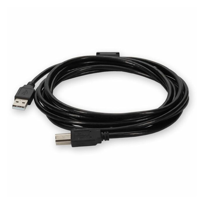 AddOn 3m USB 2.0 (A) Male to USB 2.0 (B) Male White Cable