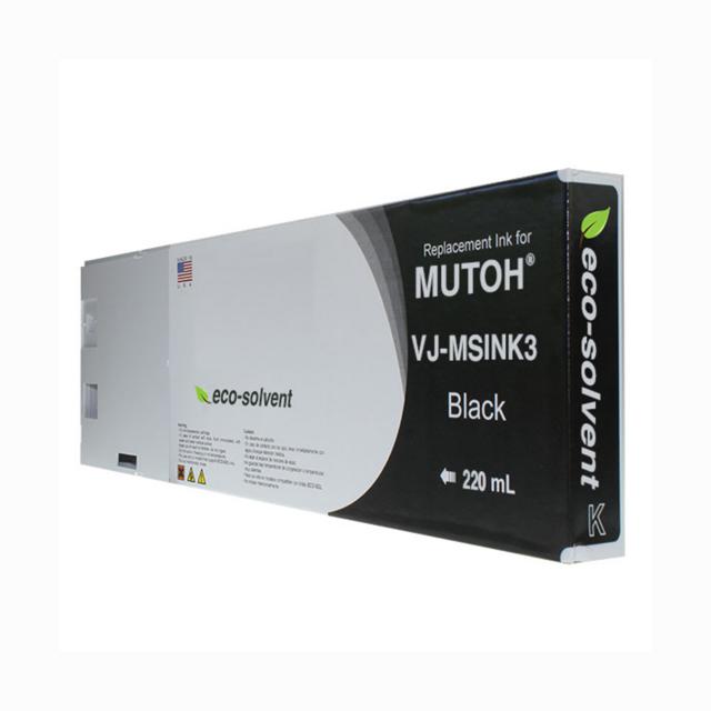 Compatible Black Wide Format Inkjet Cartridge for Mutoh VJ-MSINK3A-BK220