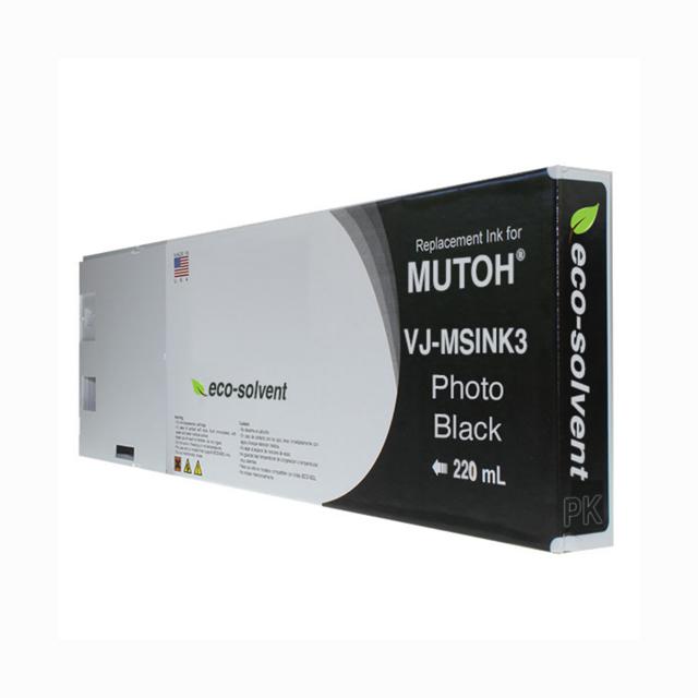 Compatible Light Black Wide Format Inkjet Cartridge for Mutoh VJ-MSINK3A-LK220