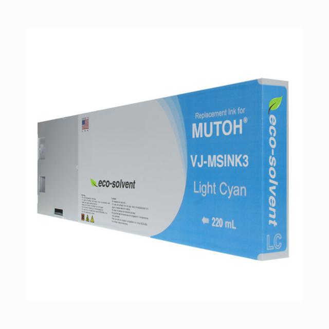 Compatible Light Cyan Wide Format Inkjet Cartridge for Mutoh VJ-MSINK3-LC220