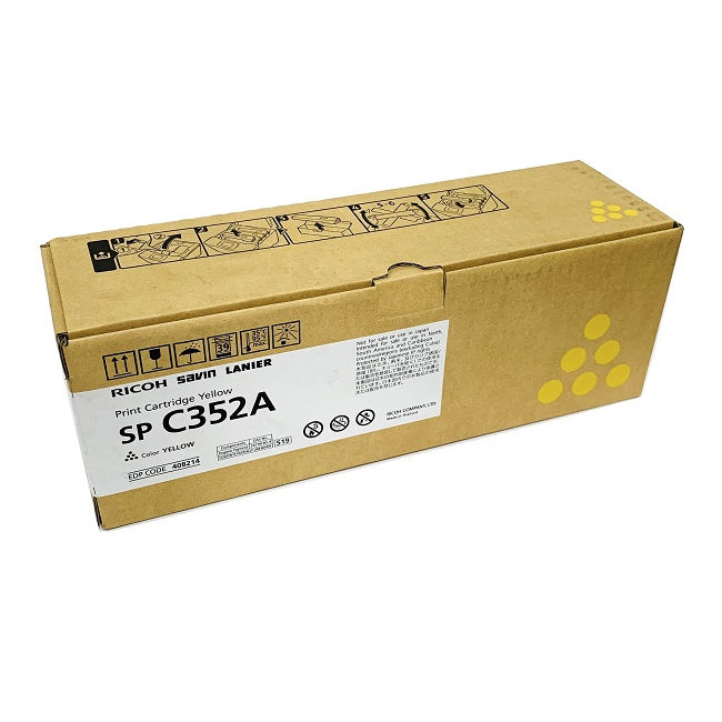 Ricoh 408214 Print Cartridge Yellow SP C352A  1 - Each