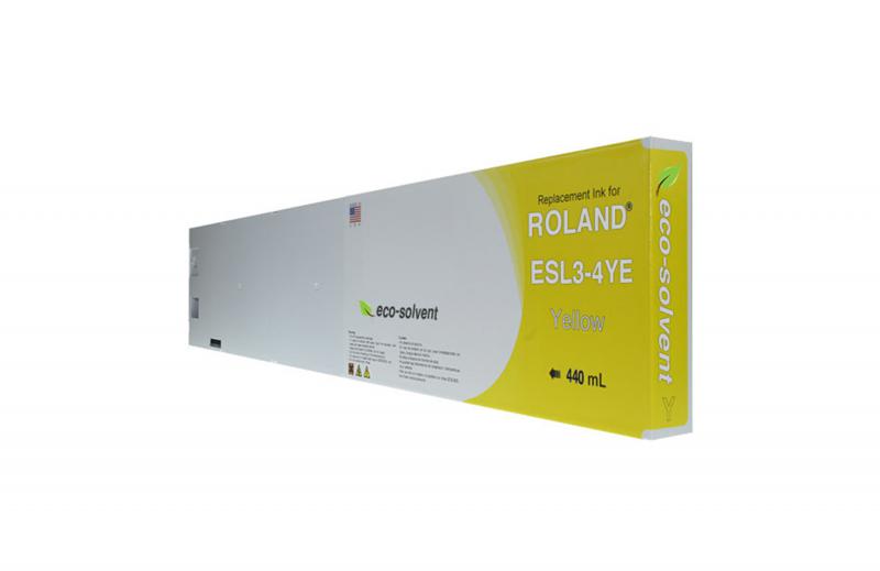 Compatible Yellow Wide Format Inkjet Cartridge for Roland ESL3-4YE