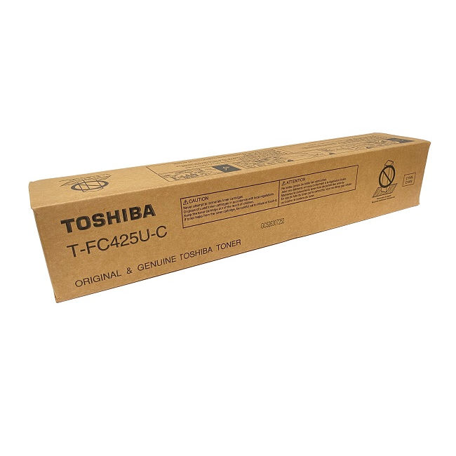 OEM Toshiba T-FC425U-C (TFC425UC) Toner Cartridge, Cyan, 38K Yield