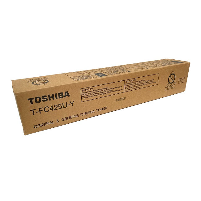 OEM Toshiba T-FC425U-Y (TFC425UY) Toner Cartridge, Yellow, 38K Yield