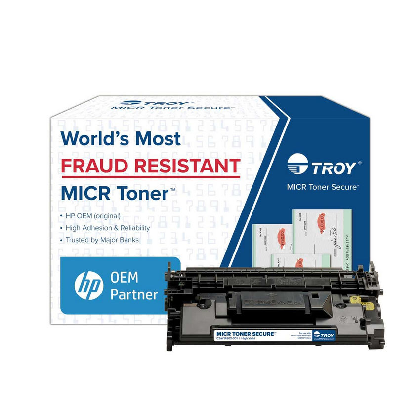 HP 148X (W1480X) TROY High Yield Secure MICR Toner Cartridge (9500 Yield)