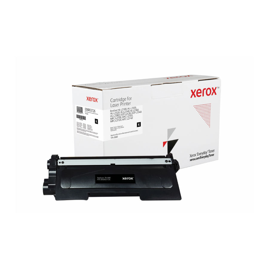 Xerox Compatible EveryDay alternative for Brother TN-630  TN-660 Black Toner Cartridge