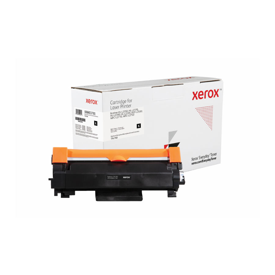 Xerox Compatible EveryDay alternative for Brother TN-760 TN760 Black Toner Cartridge
